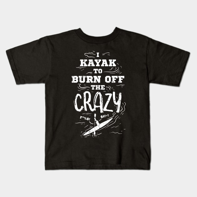 Kayak Kayaking Kids T-Shirt by Shiva121